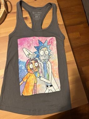 Rick and Morty Graphic Racerback Tank Top